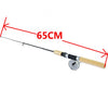 Metal Reel Telescopic Winter Fishing Rod